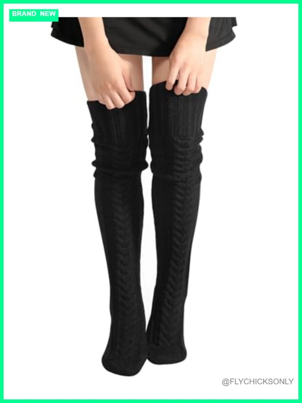 Thigh High Socks - Over Knee Cotton Leg Warmers for Women
